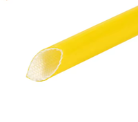 Manchon d'isolation de haute qualité pour la protection contre les chocs électriques, manchon en fibre de verre acrylique recouvert de silicone