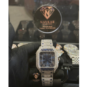 Best Quality Luxury Moissanite Diamond Watch Fully Iced Out Hip Hop <b>Wristwatch</b> for Men Fashion Jewelry Available For Sale - Product Image 1