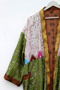 Kimono de seda para mujer Kimono Vintage Robe para mujer - Product Image 6