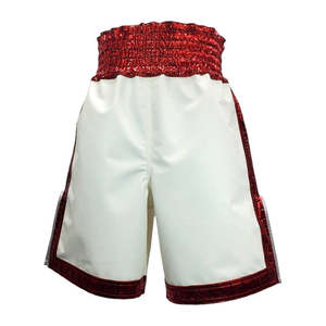 High Quality Satin Stretch Boxing Shorts Custom Designed Muay Thai Style Front Training Shorts Lightweight Breathable Sportswear - Product Image 4