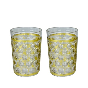 Dots Design Golden Acrylic <b>Plastic</b> Tumbler - Product Image 1