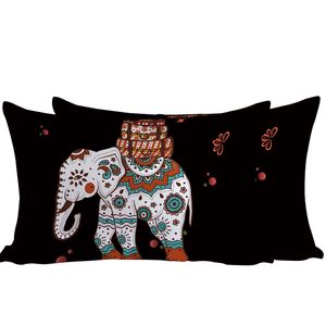 Federe in Raso con Stampa Elefante (Confezione da 2) - Misura King Size 20x40 pollici, Design Semplice, 2 Federe in Seta con Chiusura a Busta - Product Image 1