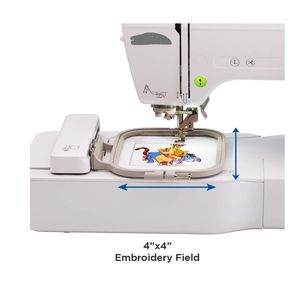 Máquina de bordar, PE550D, 125 diseños incorporados, incluyendo 45 diseños, 9 estilos de fuente, área de bordado de 4'' x 4'' - Product Image 2