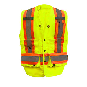 Chaleco de Seguridad Reflectante de Poliéster de Alta Visibilidad al por Mayor, Personalizable en Varios Colores - Product Image 2