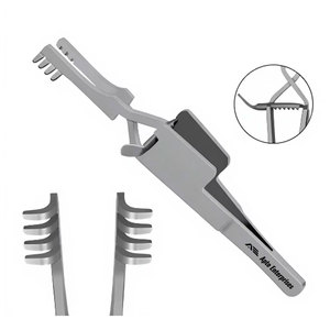 เครื่องมือผ่าตัดแบบ Cross Action Retractor ขนาด 4 นิ้ว ชนิดยึดติดกับผิวหนัง  ฟันทื่อ 4x4  ทำจากสแตนเลสสตีล ใช้ซ้ำได้ - Product Image 5
