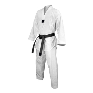Uniforme de Taekwondo Personnalisé en Gros, 100% Coton, Ensemble Blanc d'Arts Martiaux avec Ceinture, Unisexe Adulte - Product Image 2