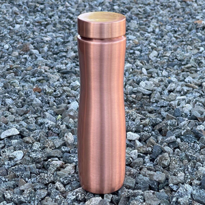 Handcrafted Copper Water Bottle Floral Hand Painted Design Sea <b>Foam</b> Color Anti-Slip Leak-Proof Reusable Eco-Friendly for Travel - Product Image 6