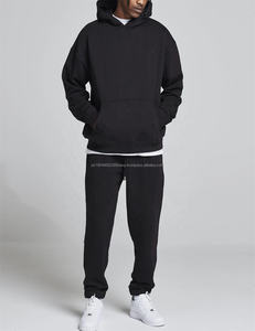 Sweat à capuche unisexe imprimé de bulles personnalisées 500gsm en coton éponge française surdimensionné brodé Technics 400gsm épais velours noir pour l'hiver - Product Image 4