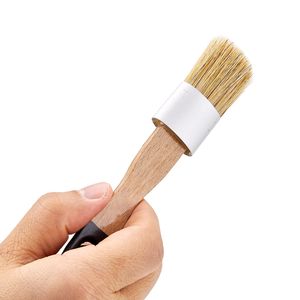 Set di 4 Pennelli Piatti per Pittura a Cera, per Mobili, Pittura Acrilica, Decorazione Casa, Pennelli per Pittura a Cera Naturale - Product Image 4