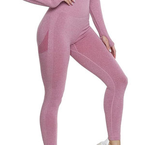 Ensembles de yoga décontractés respirants à séchage rapide pour femmes, vêtements de sport de haute qualité en Spandex/Polyester, le meilleur matériau - Product Image 6