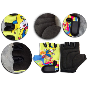 Guantes de Ciclismo de Medio Dedo para Niños, para Scooter, Minimoto y Bicicleta de Equilibrio, para Uso en la Playa, Regalo de Cumpleaños, con Correa Ajustable para la Muñeca - Product Image 5