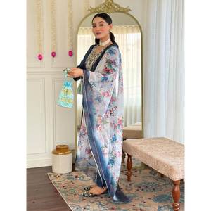 Hermosa parte superior e inferior de ropa de fiesta con Conjunto elegante de tamaño Dupatta XL - Product Image 5