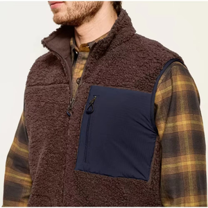 เสื้อกั๊กขนแกะมาใหม่แจ็คเก็ตแขนกุดมีซิปมีกระเป๋าคอตั้งมีกระเป๋า - Product Image 5