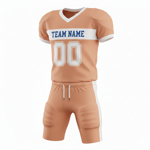 Ensemble d'uniformes de football américain personnalisés, noir et blanc, maillot à col en V, pantalon, homme adulte, toutes saisons, évacuation de l'humidité, impression à l'écran - Product Image 4