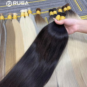 RUSA Hair - Paquetes de Cabello Humano Virgen Vietnamita de Estilo Libre, Súper Doble Trama, 100g, Colores Diversos, Trama Única - Product Image 5