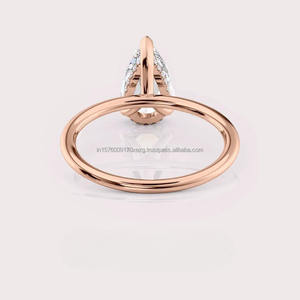 Bague de fiançailles en moissanite pour femme, bijoux de mariage classiques au design intemporel, disponible à prix compétitif - Product Image 5
