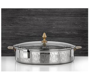 Olla para Servir Comida Caliente de Acero Inoxidable con Tapa, Elegante Olla para Buffet, Perfecta para Restaurantes y Hoteles - Product Image 2