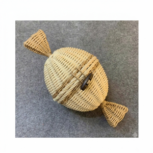 Adorno Navideño de Mimbre Hecho a Mano de Alta Calidad, Vintage, Impermeable y Ecológico, Tejido de Caña Natural para Árbol de Navidad - Product Image 3