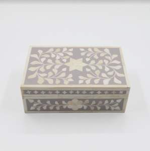 Boîtes artisanales de créateur en nacre, ornées d'un artisanat traditionnel, pour une embellissement exclusif de la décoration intérieure - Product Image 5