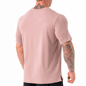 Camiseta de hombre de talla grande 2026 con hombros caídos, 100% algodón, lavado efecto desgastado por el sol, con logo bordado personalizado, camisetas de hombre de peso pesado - Product Image 5