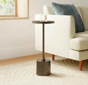 Mesa de Centro Moderna y Minimalista para Sala de Estar, Base Redonda de Metal, Muebles Hechos a Mano, Diseño Acogedor - Product Image 5