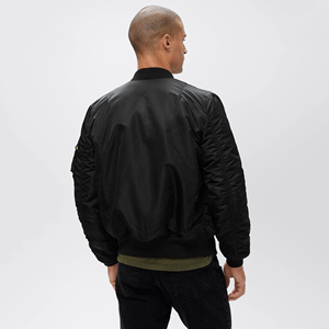 Chaqueta Bomber de Invierno Elegante con Logotipo Personalizado, Resistente al Viento, Ecológica, Talla Grande, Chaqueta Urbana de Tela para Hombre - Product Image 2