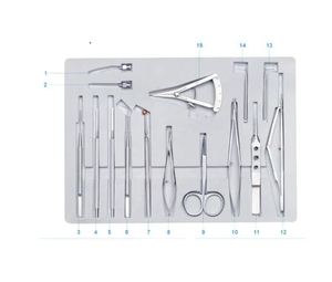 Juego de Instrumentos de Alta Calidad para Cirugía Ocular Funcional y Microcirugía de Glaucoma, Acero Duradero, Manual, KAHLU ORTHOPEDIC - Product Image 1