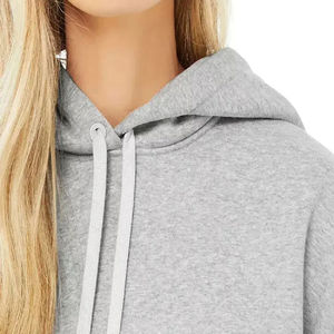 Sudadera Casual para Mujer, Manga Larga, Color Sólido, Ligera, con Cierre, Corte Holgado, Tejida, para Invierno, Venta al Por Mayor OEM - Product Image 3