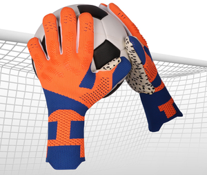 Football Goalkeeper Gloves Full Finger PU Polyester Spandex Non-Slip Breathable Adjustable Wrist <b>Strap</b> Pull on Unisex Sports - Product Image 6