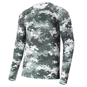 Affordable Long Sleeve Breathable Summer Hunting T-Shirt Unisex Adults Multi Camouflage Print Moisture Wicking - Product Image 3
