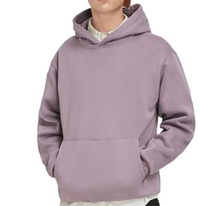 Pull à capuche surdimensionné 100% coton pour hommes, imprimé personnalisé, brodé, design solide, épaules tombantes, hiver, vente en gros - Product Image 1