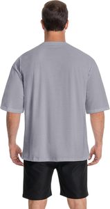 T-shirt Homme Oversize 100% Coton Grammage Lourd 220g, Coupe Boxy, Impression Personnalisée sur Épaule, Style Hip Hop, Grande Taille, Vierge - Product Image 4