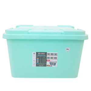 High-quality PP Plastic Storage Bins Tight-fitting Lids Reinforced <b>Corners</b> 90L Capacity Modern Design for Clothing Bathroom Food - Product Image 3
