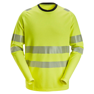 Top Quality Men Reflective Tape Workwear Hi <b>vis</b> Long Sleeve <b>T</b>-<b>Shirts</b> <b>High</b> Visibility Two Tone Safety Construction <b>T</b>-<b>Shirts</b> - Product Image 4