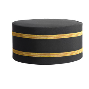 Premium Knights Templar Crown <b>Cap</b> Custom Black Regalia <b>Hat</b> Crown Cross Emblem Knights Templar Crown <b>Cap</b> Custom Embroidered Black - Product Image 2