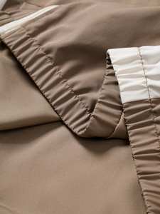 Ensemble de survêtement unisexe d'hiver à capuche, patchwork bicolore, coupe ample, streetwear, avec appliques, qualité supérieure, ensemble coordonné long 2026 - Product Image 6