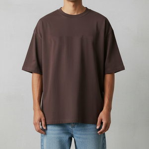 เสื้อยืดโอเวอร์ไซส์ผู้ชายแฟชั่นสตรีทแวร์ทรงหลวมผ้าฝ้ายนุ่มสบายสวมใส่สบายชุดลำลองเสื้อผ้าฤดูร้อน - Product Image 1
