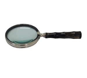 Loupe de lecture rectangulaire à main avec cadre et poignée en cuir - Product Image 2