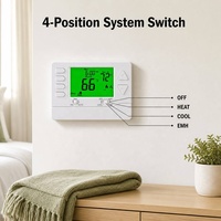 Toptan 7 Günlük 5+1+1 Programlanabilir Termostat, Filtre Değiştirme Hatırlatıcısı ve HVAC Sistemleri için Geniş LCD Ekranlı