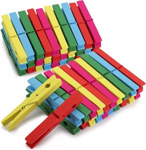 Pinces en bois colorées en gros, mini-pinces à linge, pinces photo, pinces de suspension pour loisirs créatifs, pinces à linge décoratives en bois pour le bricolage et les fêtes à domicile - Product Image 3