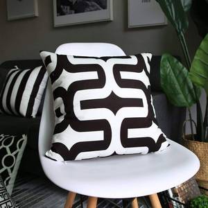 Housse de coussin décorative en coton biologique de haute qualité, design personnalisé, avec marquage - Product Image 2