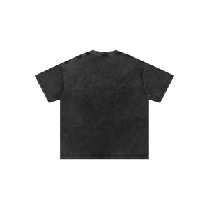 Camiseta de Cuello Redondo con Lavado Ácido, Corte Holgado, para Adultos, Venta al Por Mayor, Alta Calidad, Ecológica, 100% Algodón, Impresión Serigráfica - Product Image 2