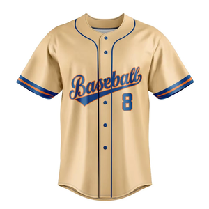 Uniforme de Béisbol Corto de Diseño Nuevo, Alta Calidad, Directo de Fábrica, Color Sólido, Transpirable, Último Estilo, 100% Poliéster, Personalizable - Product Image 5