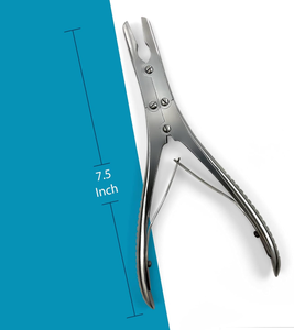 2 Piezas de Rongeur Ruskin Curvo de 7.5 Pulgadas, Instrumentos Ortopédicos Manuales de Doble Acción, Acero Inoxidable, de Dentavex - Product Image 4
