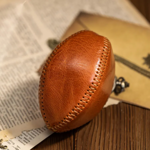 Estuche para Auriculares Mini Hecho a Mano en Cuero Genuino Personalizado con Cierre de Cremallera, Regalo Personalizado Unisex - Product Image 4