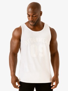 Camisetas sin Mangas para Hombre, al por Mayor, con Logotipo Personalizado, Cómodas, de Color Sólido, 100% Algodón, Transpirables - Product Image 3