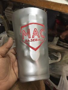 MAC Baseball Knee Guard PU Material <b>Red</b> and Silver Baseball Protective Leg Guard <b>Hot</b> Selling Baseball Embroider Shin Guard - Product Image 4