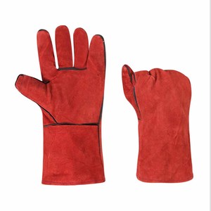 Gants de sécurité anti-coupure en cuir de vachette grainé, manchette à bord coupé, longueur 10 pouces, qualité professionnelle, pour approvisionnement B2B en gros, plusieurs tailles - Product Image 3