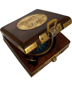 Brass Compass Handcrafted Wooden Box Antique Navigator-<b>Gold</b>-Plated Classic Pocket Compass Premium Modern Design - Product Image 4