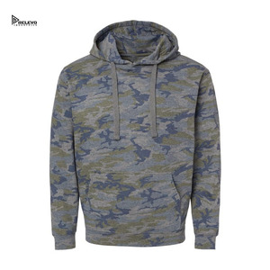 Sudadera con capucha de camuflaje personalizada con estampado de camuflaje, 420 g/m², 100 % algodón, reflectante, para caza, para hombre - Product Image 3
